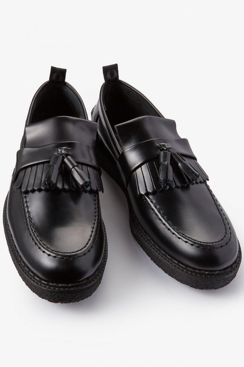 Black Fred Perry B9278 Men's Shoes | PH 1107QMAZ